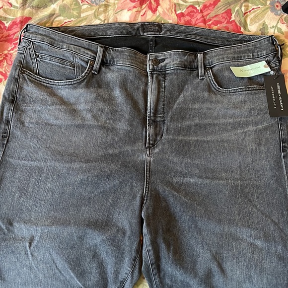 CITIZENS OF HUMANITY Size 22W Rocket Ankle Skinny Black Stretch Jeans $188 NEW - Picture 9 of 16